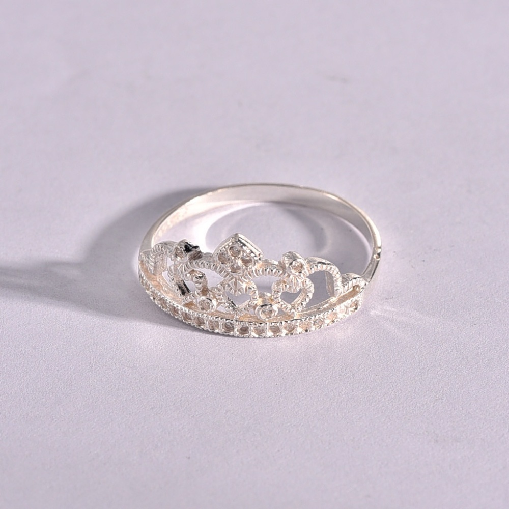 Crown Sterling Silver Ring